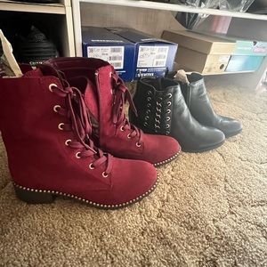 2 womans boots